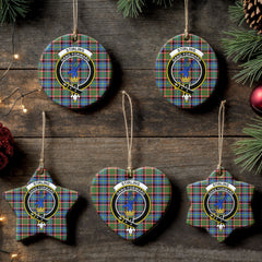 Stirling (of Cadder-Present Chief) Tartan Crest Christmas Ceramic Ornament