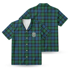 Black Watch Ancient Tartan Crest Hawaiian Shirt