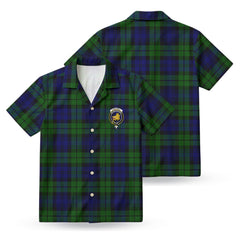 Campbell Modern Tartan Crest Hawaiian Shirt