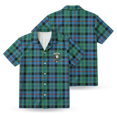 Campbell of Cawdor Ancient Tartan Crest Hawaiian Shirt