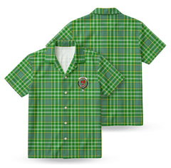 Currie Tartan Crest Hawaiian Shirt