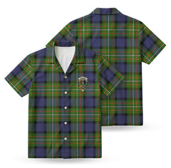 Fergusson Modern Tartan Crest Hawaiian Shirt