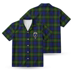 Gunn Modern Tartan Crest Hawaiian Shirt