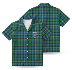 Lyon Tartan Crest Hawaiian Shirt