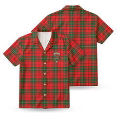 MacAulay Modern Tartan Crest Hawaiian Shirt