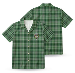 McDonald Lord of the Isles Hunting Tartan Crest Hawaiian Shirt