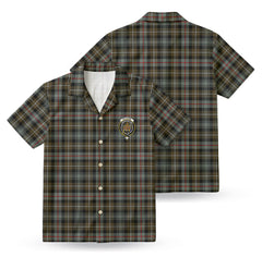 McKenzie Weathered Tartan Crest Hawaiian Shirt