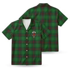 Primrose Tartan Crest Hawaiian Shirt
