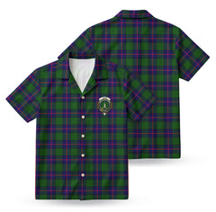 Shaw Modern Tartan Crest Hawaiian Shirt