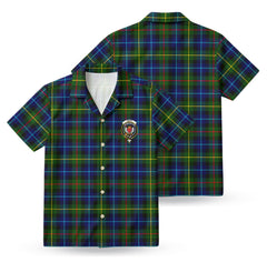 Smith Modern Tartan Crest Hawaiian Shirt