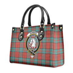 Dunbar Ancient Tartan Crest Leather Handbag