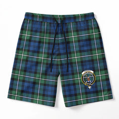 Forbes Ancient Tartan Crest Men's Beach Shorts
