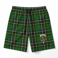 MacAlpine Modern Tartan Crest Men's Beach Shorts