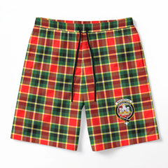 MacLachlan Hunting Modern Tartan Crest Men's Beach Shorts