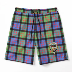 McDonald Ancient Tartan Crest Men's Beach Shorts