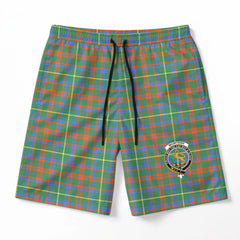 McIntosh Hunting Ancient Tartan Crest Men's Beach Shorts