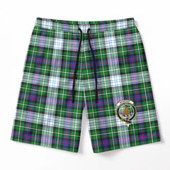 McKenzie Dress Modern Tartan Crest Men's Beach Shorts