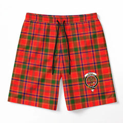 Munro Modern Tartan Crest Men's Beach Shorts