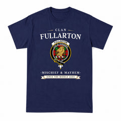 Fullarton Tartan Crest Mischief and Mayhem T-shirt