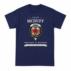 McDuff Dress Ancient Tartan Crest Mischief and Mayhem T-shirt