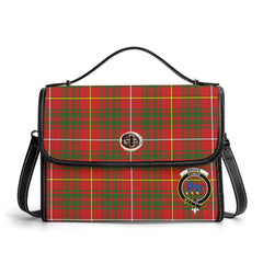 Bruce Modern Tartan Crest Satchel Bag