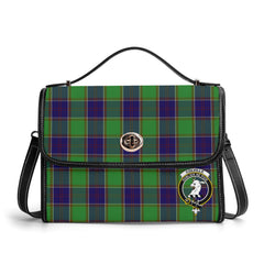 Colville Tartan Crest Satchel Bag