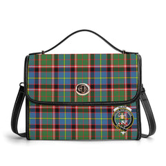 Glass Tartan Crest Satchel Bag