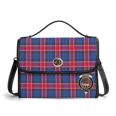Graham of Menteith Red Tartan Crest Satchel Bag