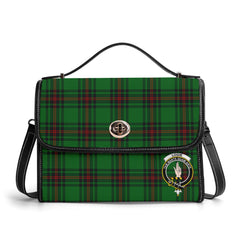 Logie Tartan Crest Satchel Bag