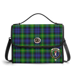 Meldrum Tartan Crest Satchel Bag
