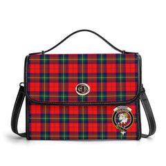 Ruthven Modern Tartan Crest Satchel Bag