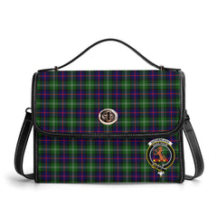 Sutherland Modern Tartan Crest Satchel Bag
