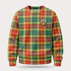 Buchanan Old Sett Tartan Crest Sweater