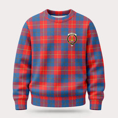 Galloway Red Tartan Crest Sweater