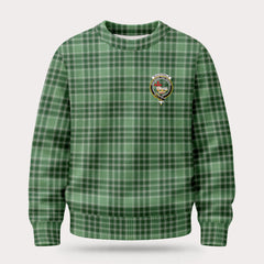 MacDonald Lord of the Isles Hunting Tartan Crest Sweater