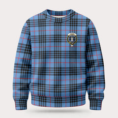 McKay Blue Tartan Crest Sweater