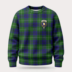 Oliphant Modern Tartan Crest Sweater