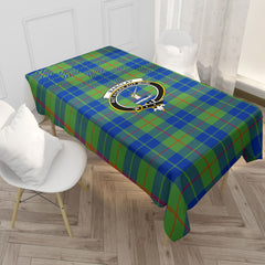 Barclay Hunting Ancient Tartan Crest Tablecloth