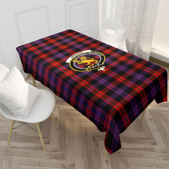 Broun Modern Tartan Crest Tablecloth