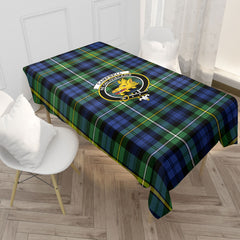 Campbell Argyll Ancient Tartan Crest Tablecloth
