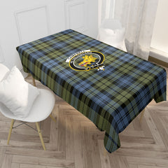 Campbell Faded Tartan Crest Tablecloth