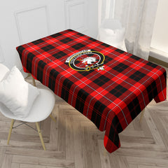 Cunningham Modern Tartan Crest Tablecloth