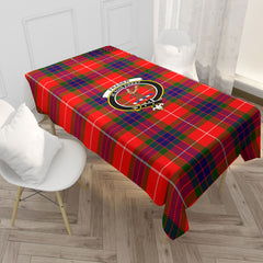 Fraser (of Lovat) Modern Tartan Crest Tablecloth