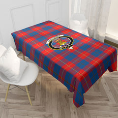 Galloway Red Tartan Crest Tablecloth