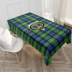 Gordon Old Ancient Tartan Crest Tablecloth