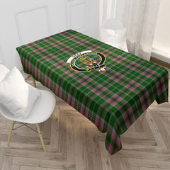 Gray Hunting Tartan Crest Tablecloth