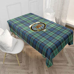 Leslie Hunting Ancient Tartan Crest Tablecloth