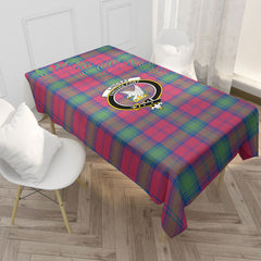 Lindsay Ancient Tartan Crest Tablecloth