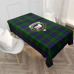 Lockhart Modern Tartan Crest Tablecloth