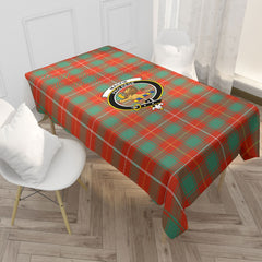 MacFie Ancient Tartan Crest Tablecloth
